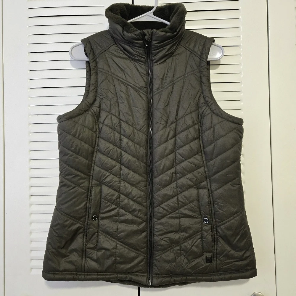 MICHAEL Michael Kors Women's Vest Forest Green Size M  #155